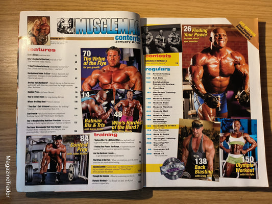 MuscleMag International January 2004 Stacy Simmons Chris Cook Bodybuilding 260