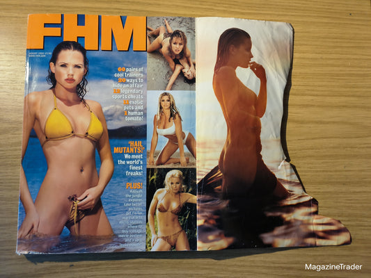 FHM Magazine August 2000 - Bikini Heaven Models Lisa Faulkner, Jordan, Nell McAndrew, Davinia Taylor, Kate Groombridge, Ivana Horvat