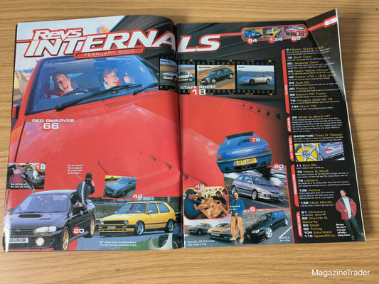 Revs Magazine - February 2000 - Fun Lovin' Criminals Impreza WRX BMW M3 Golf GTI 8v Saxo VTR