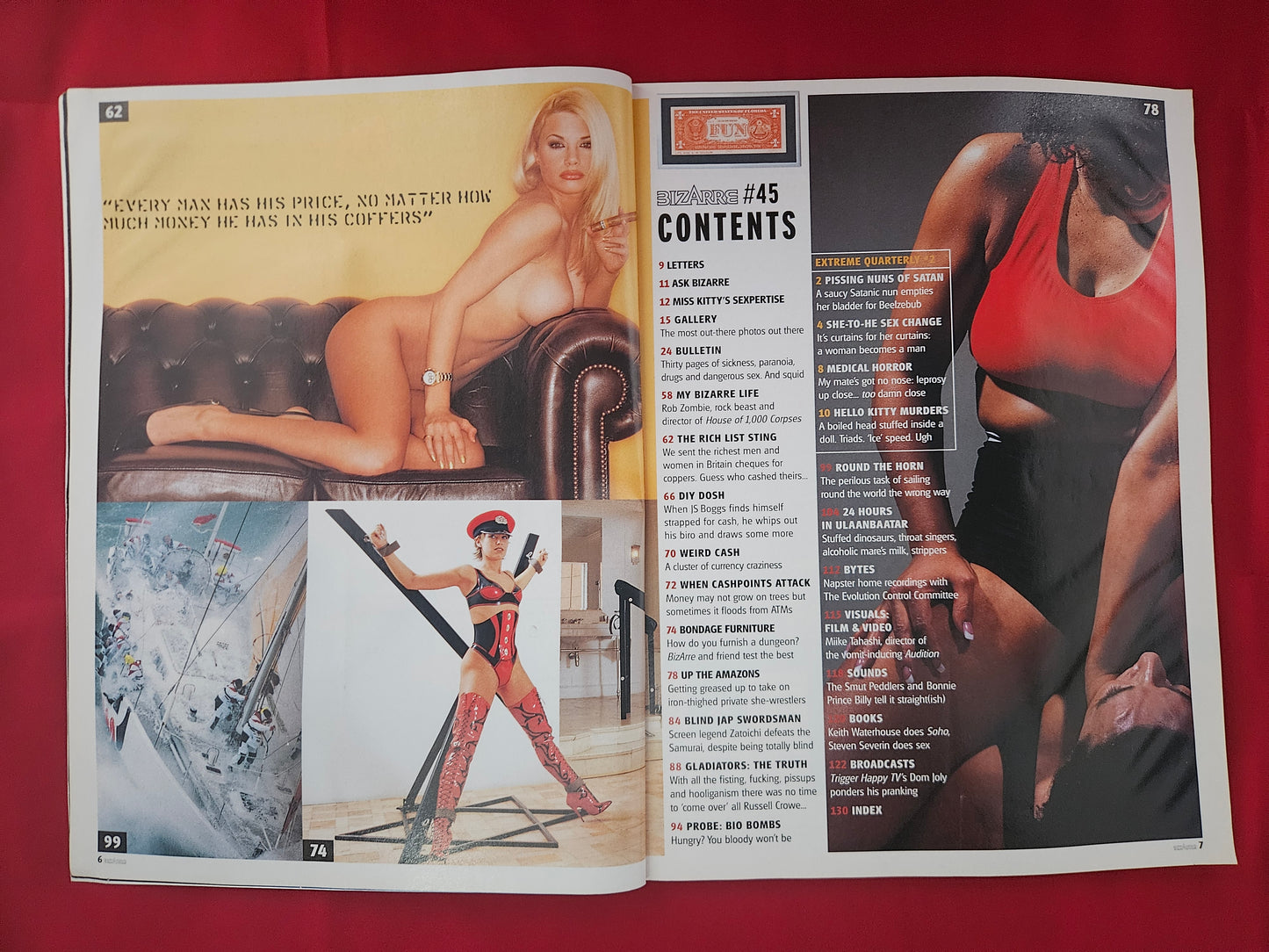 Bizarre Magazine May 2001 (1186) Issue 45 Rob Zombie Zatoichi Dirty Cash Cover