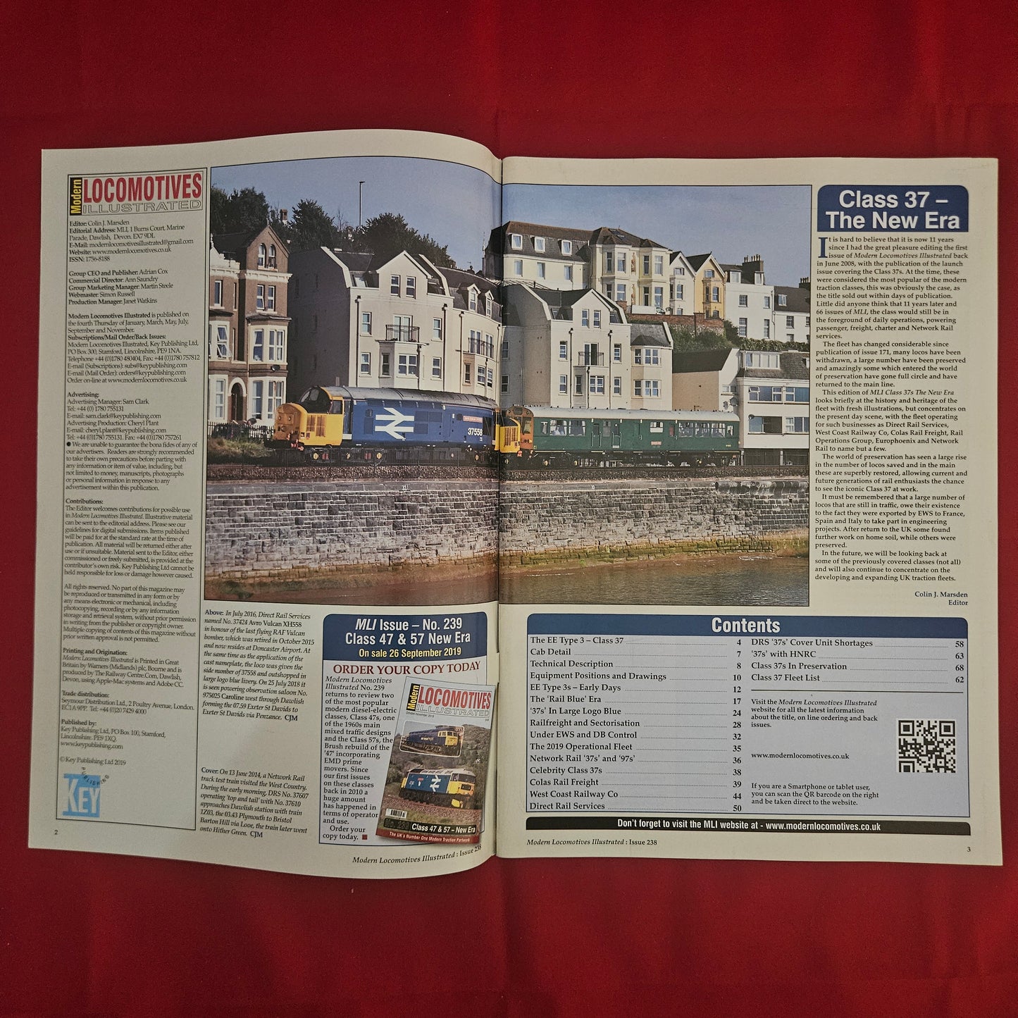 Modern Locomotives Illustrated 238 (1205) Class 37 The New Era DRS Colas WCRC