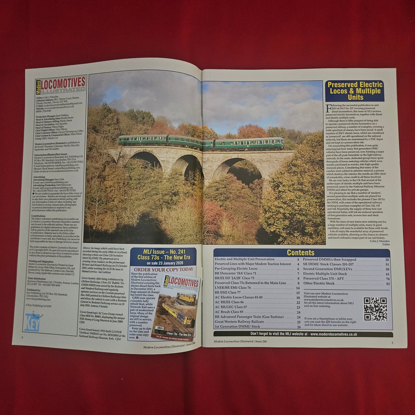 Modern Locomotives Illustrated 240 (1205) Preserved Electric Locos Multiple Units