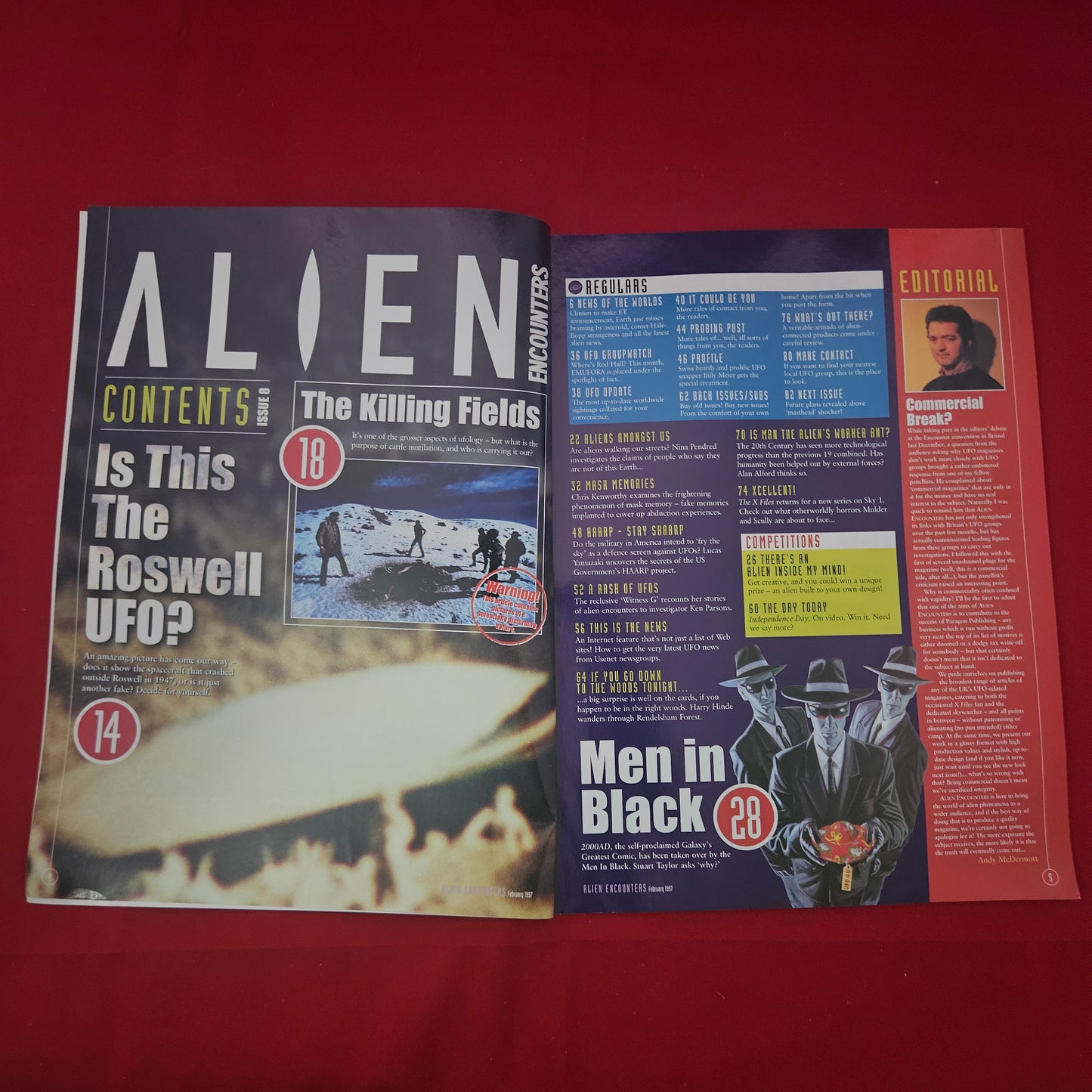 Alien Encounters Magazine Issue 8 February 1997 (1222) Roswell UFO Crash HAARP X-Files