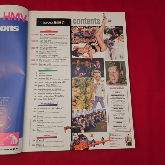 Bizarre Magazine March 2000 Issue 31 (1233) Hot Rod Special Cult Alt Rare