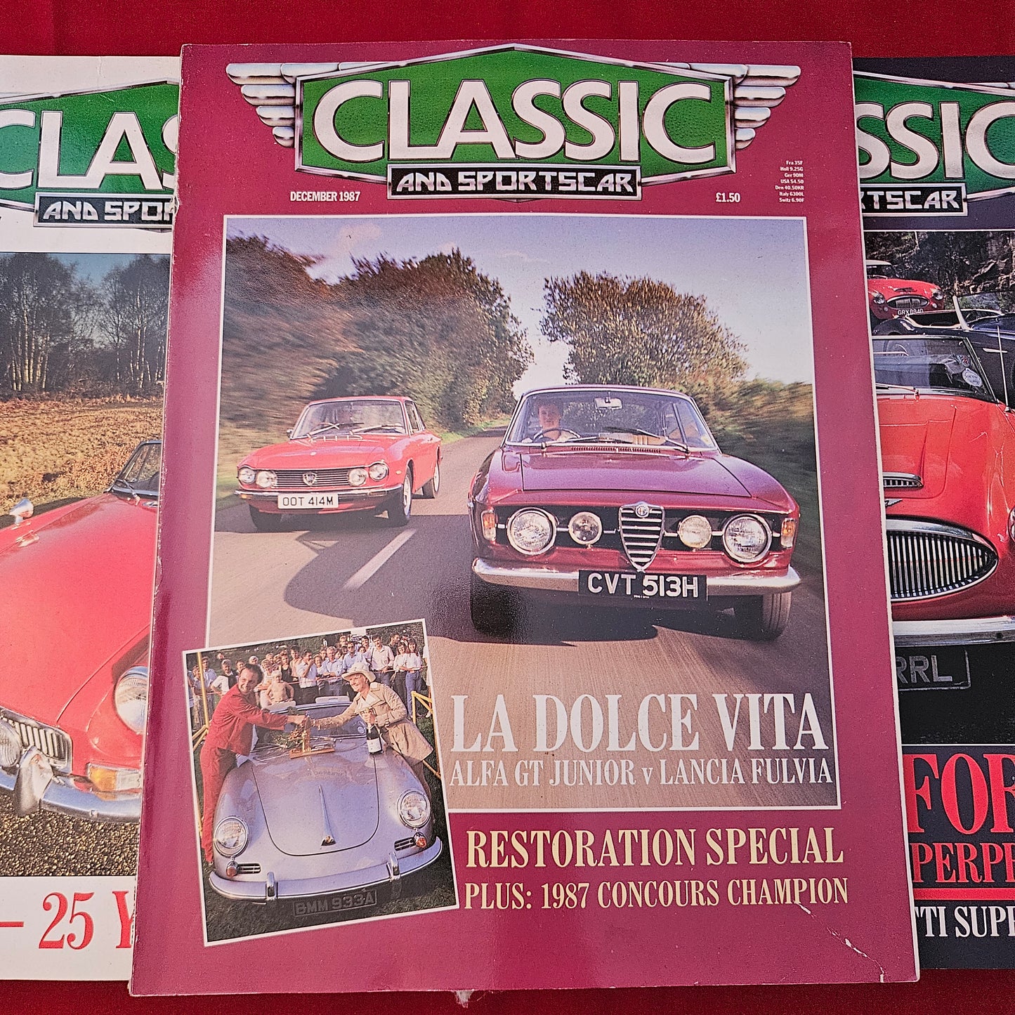 BUNDLE 11x CLASSIC AND SPORTSCAR Magazines 1987 Job Lot - (Missing March)