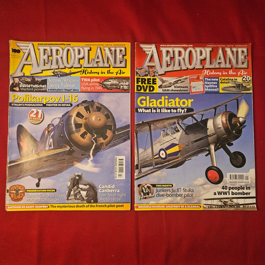 BUNDLE 9x AEROPLANE Magazines Job Lot 2008 History in the Air (BJL0126)