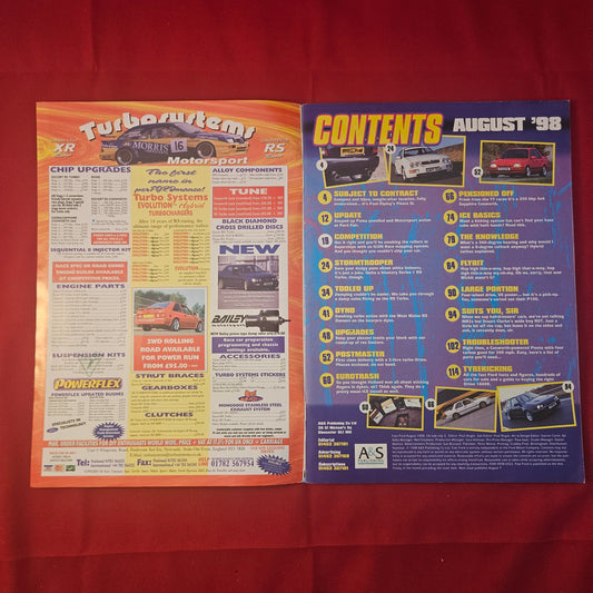 Fast Ford Magazine August 1998 (1240) Superslick Fiesta 350bhp Cosworth P100