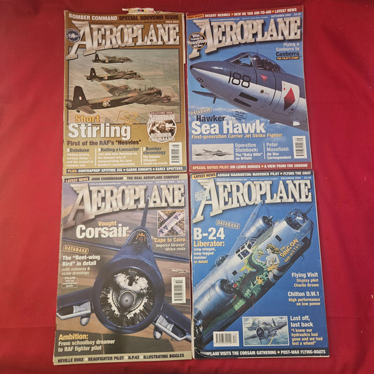 BUNDLE 4x AEROPLANE Magazines Job Lot 2002 History in the Air (BJL0129)