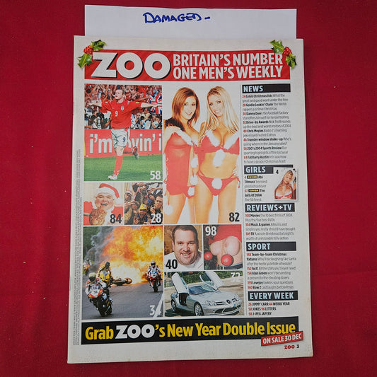 Zoo Magazine 17-30 December 2004 (1254) Abi Titmuss Jordan Lucy Pinder