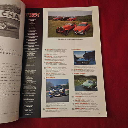 Supercar Classics October 1990 (1257) Five Ages Of Alfa Romeo Jaguar XJ5.3C
