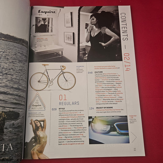 Esquire UK Magazine February 2014 (1260) Lily Allen Kit Harington Chris Pratt