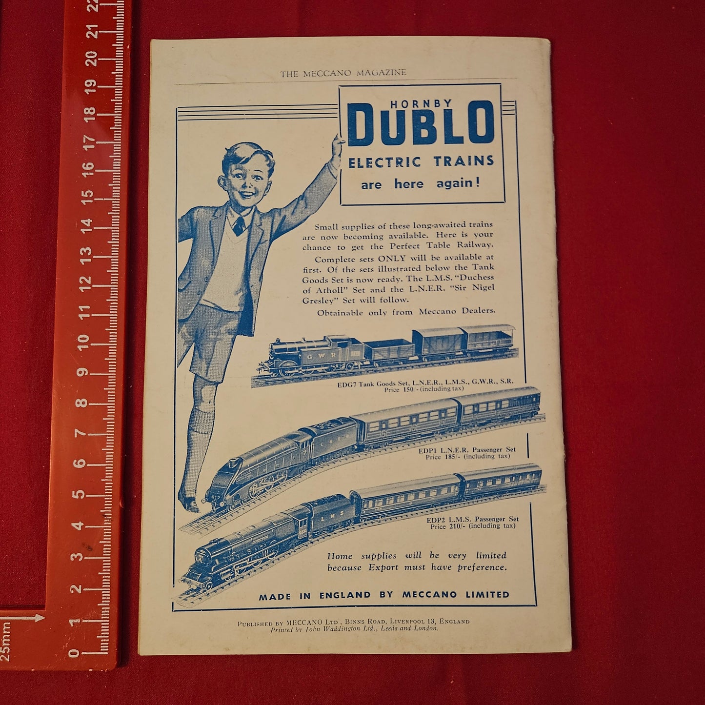 Vintage MECCANO Magazine March 1948 (004) Vol 33 No 3 Hornby Dublo Post Office