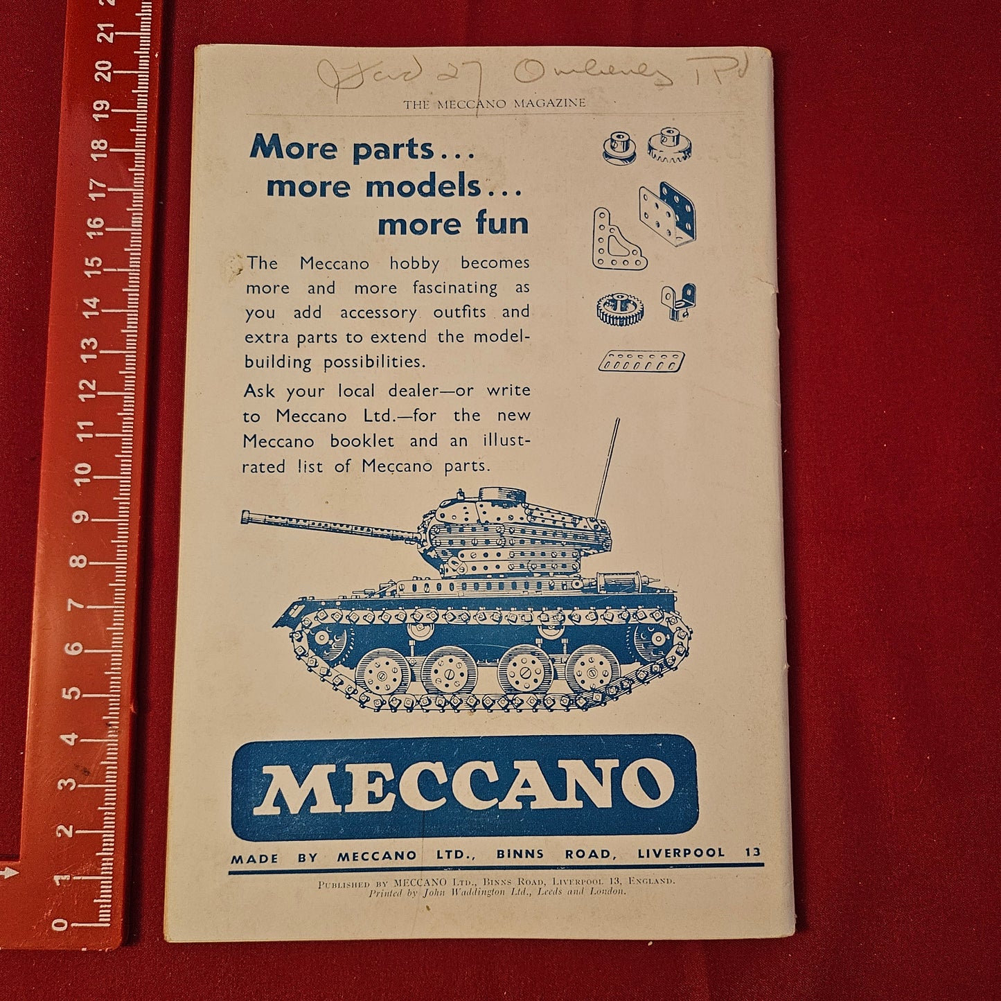 Vintage MECCANO Magazine February 1954 (004) Vol 39 No 2 Night Sortie West Malling
