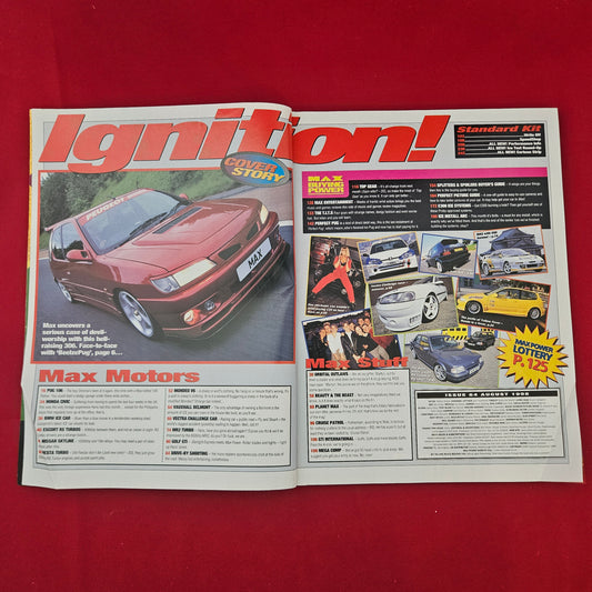 MAX POWER Magazine August 1998 (1304) Hell Raiser Peugeot 306 Mk4 Golf GTI
