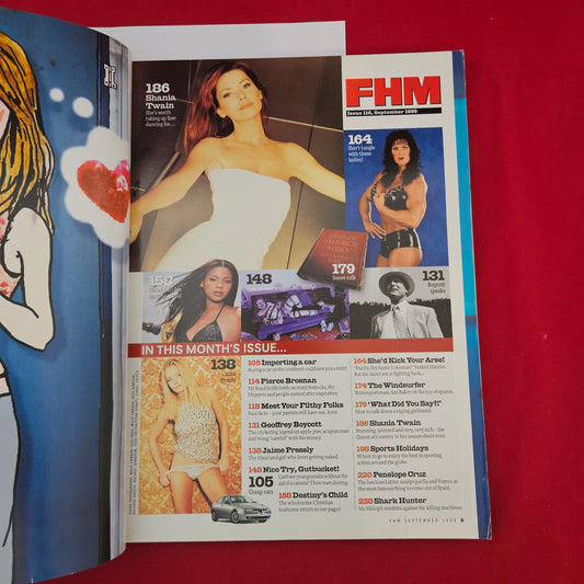 FHM Magazine September 1999 (1306) SHANIA TWAIN Jaime Pressly Destiny's Child