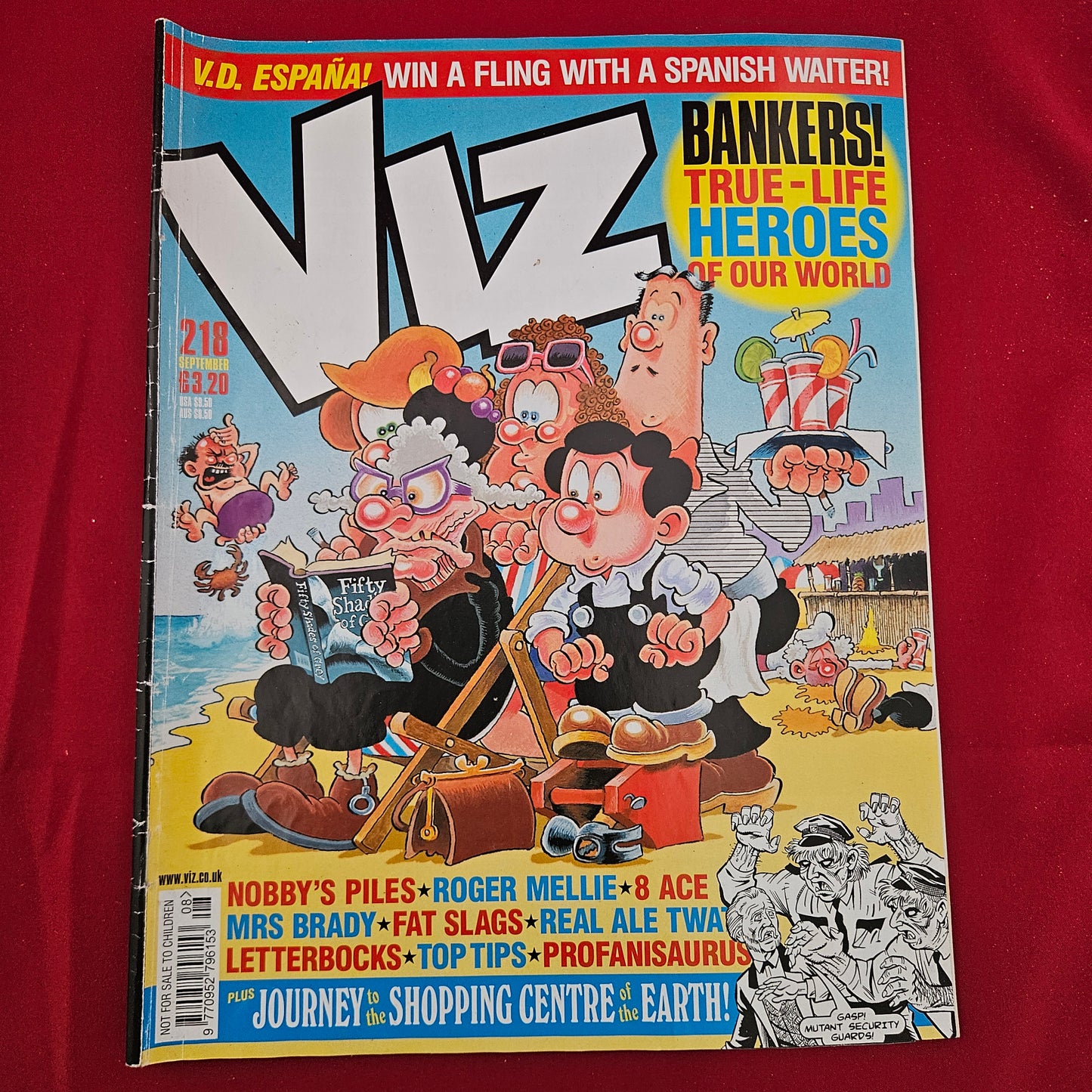 VIZ Comic Magazine Issue 218 September 2012 (1305) Mrs Brady Fifty Shades Spoof
