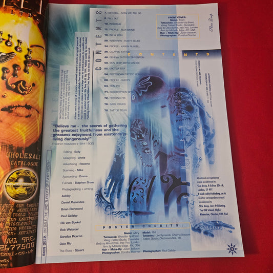 Skin Deep Magazine July 1999 Issue 50 (1317) 50th Anniversary Alex Binnie Poster