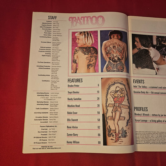 Tattoo Magazine March 1998 Issue 103 (1317) Machine Head Vyvyn Lazonga