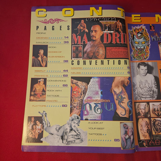 Planet Tattoo Magazine January/February 1999 Issue 22 (1317) Ron Ackers Jeff Whitehead Madrid