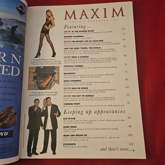 MAXIM Magazine November 1995 Issue 7 (1318) Secret Life of Your Wife Harry Hill