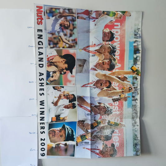 Nuts Magazine Fold-Out Poster (007) Jennifer Ellison & England Ashes Winners 2009