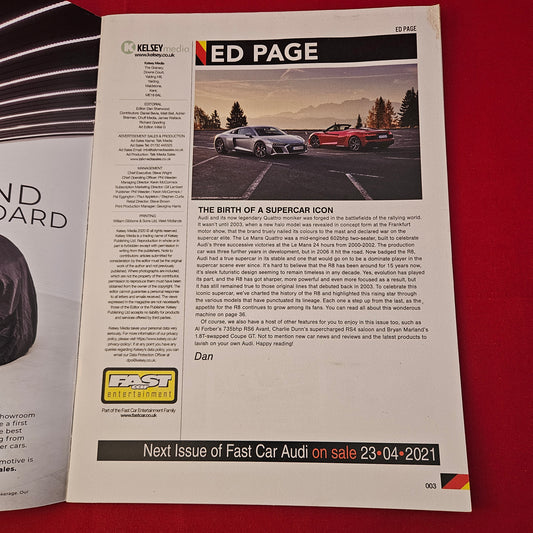 Fast Car Magazine Audi Vol 2 No 1 2021 (1323) 735bhp RS6 Avant Coupe GT