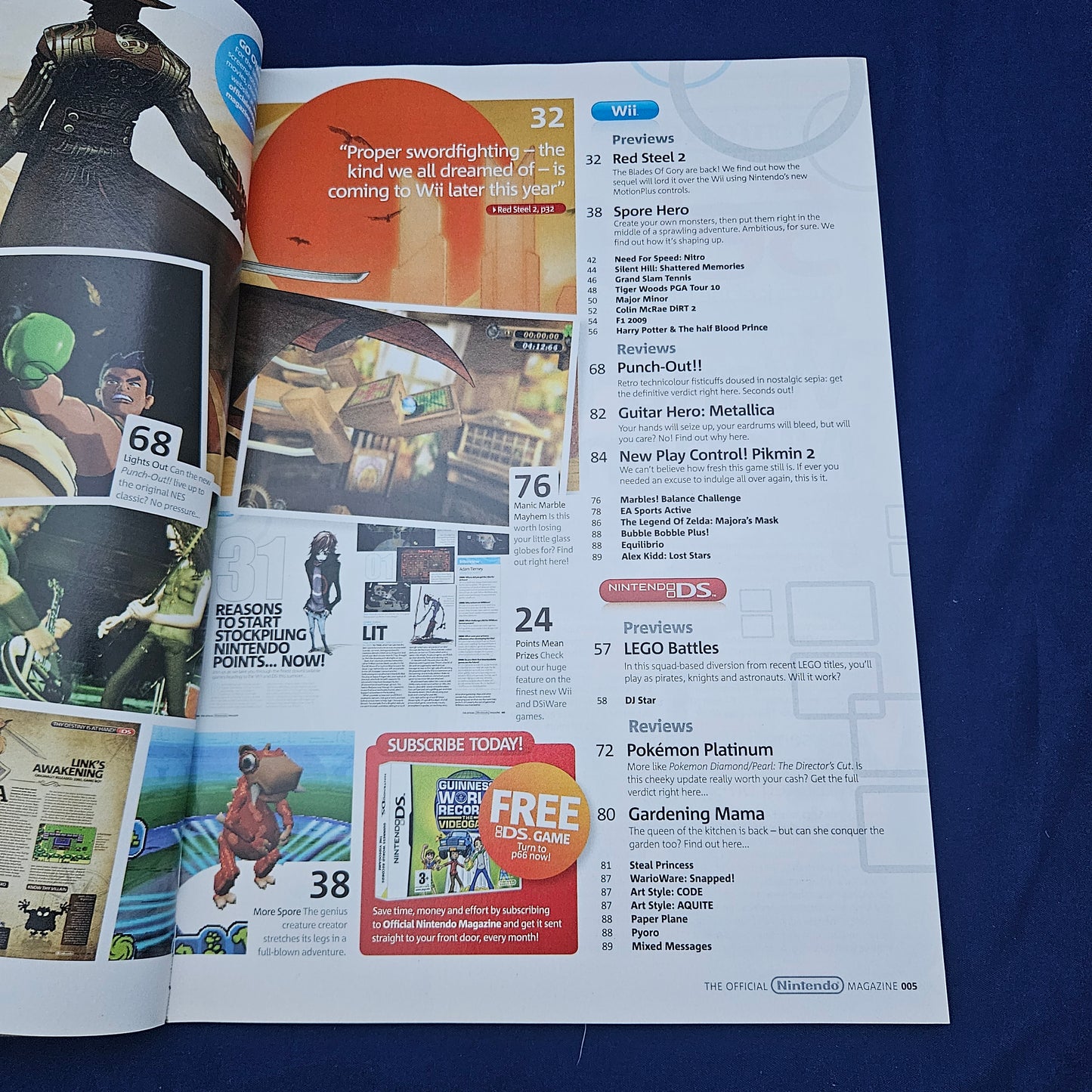 Official Nintendo Magazine Issue 43 June 2009 (1326) Pokemon Platinum Red Steel 2