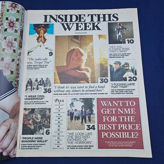 NME Magazine 11 September 2010 (1328) Oasis The Smiths Blur The Clash Guns N' Roses