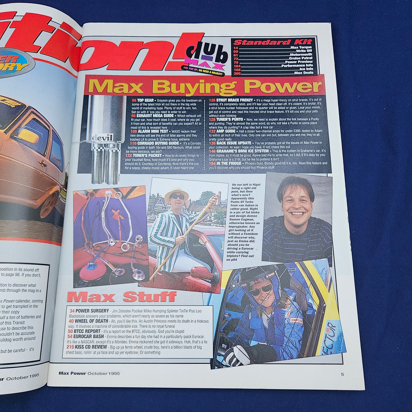 Max Power Magazine October 1995 (1329) Dimma Clio Williams Mk1 Golf Zeemax 300ZX