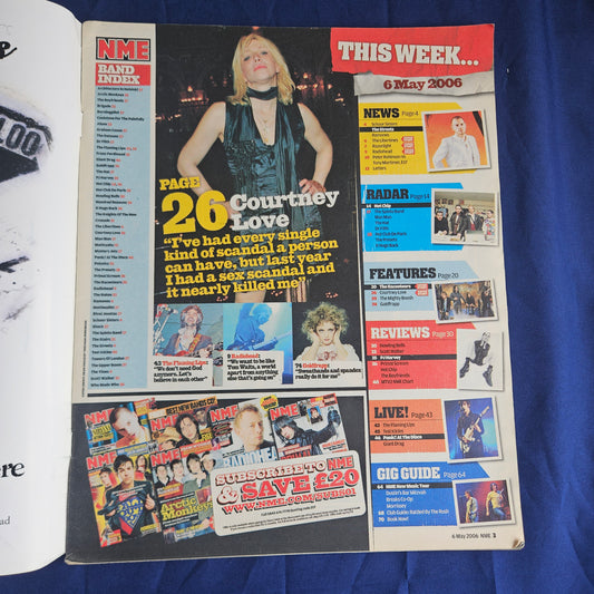NME Magazine 6 May 2006 (1339) The Raconteurs Jack White Courtney Love Radiohead