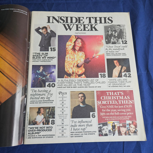 NME Magazine 4 December 2010 (1339) 50 Best Albums Arcade Fire My Chemical Romance