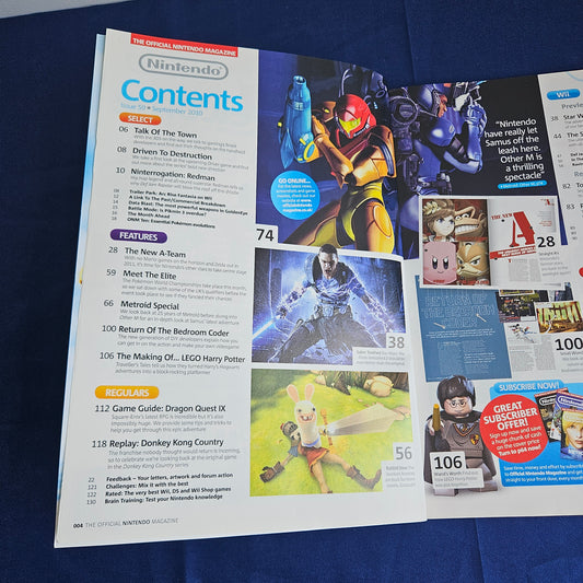 Official Nintendo Magazine Issue 59 September 2010 Metroid Other M Pokemon Black/White