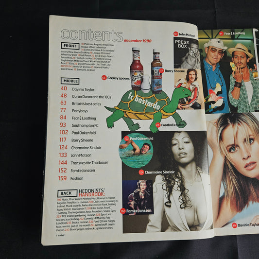 Loaded Magazine December 1998 (1352) Davinia Taylor Johnny Depp Famke Janssen