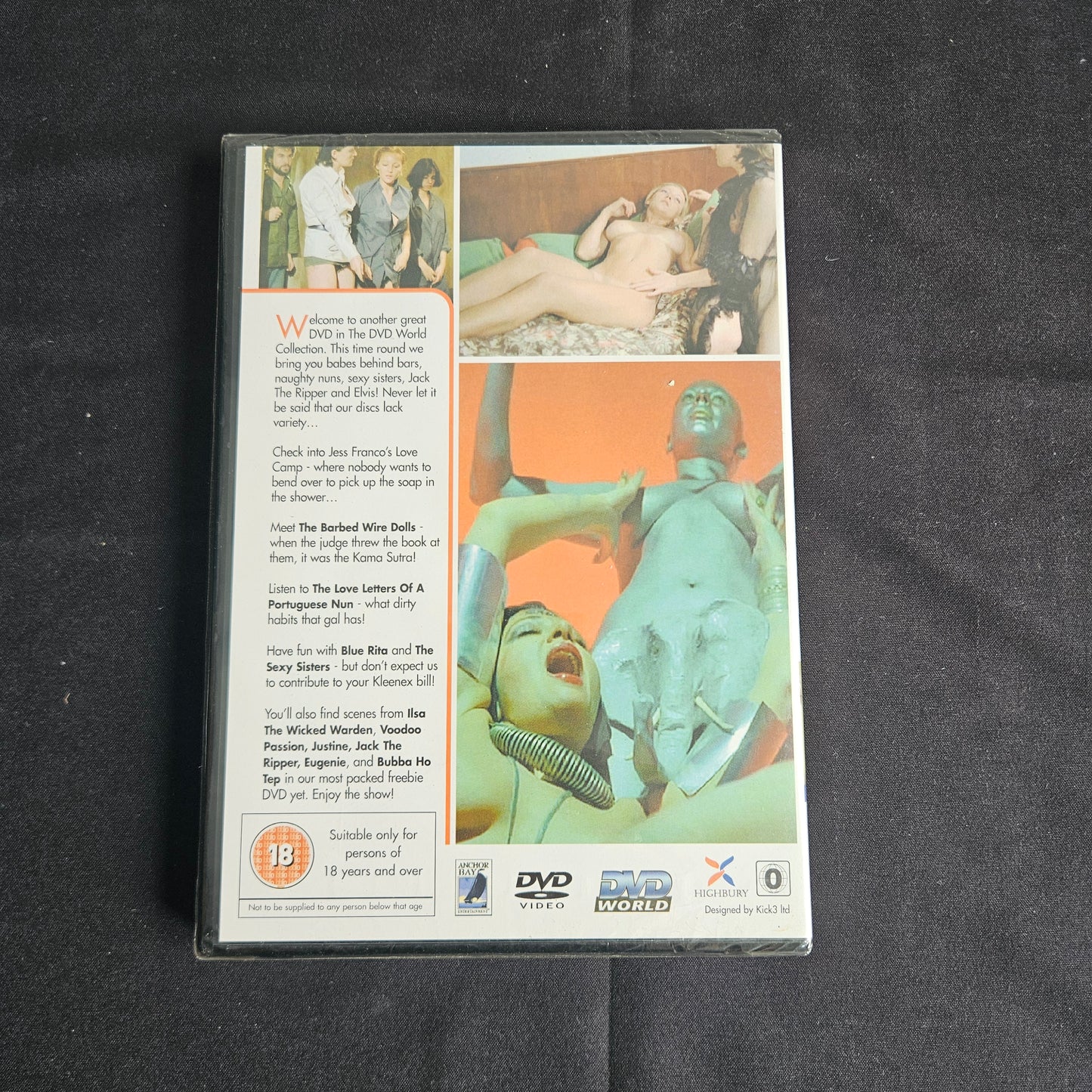 Love Camp DVD – Rare DVD World Jess Franco Promo (Box 0002) Cult Cinema