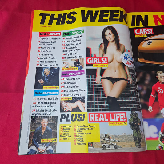 Nuts Magazine 21-27 May 2010 (1369) 3D GLASSES INTACT! Lucy Pinder Rosie Jones