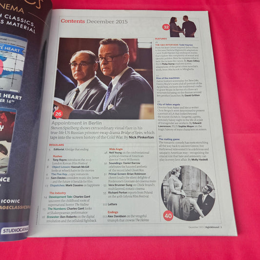Sight & Sound Magazine December 2015 (1392) Todd Haynes Carol Steve Jobs