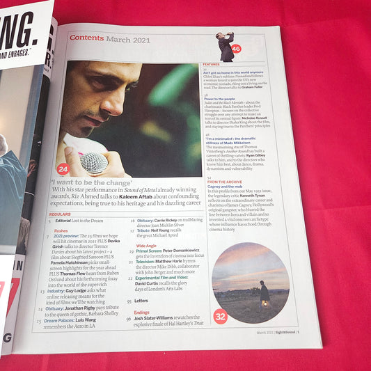 Sight & Sound Magazine March 2021 (1392) Riz Ahmed Nomadland Mads Mikkelsen