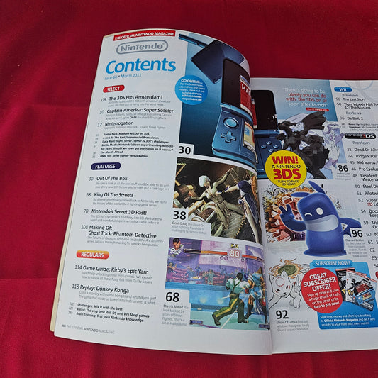 The Official Nintendo Magazine March 2011 Issue 66 (1380) Pokemon Black and White Super Street Fighter IV 3D De Blob 2 Zelda Ocarina of Time Resident Evil Mercenaries