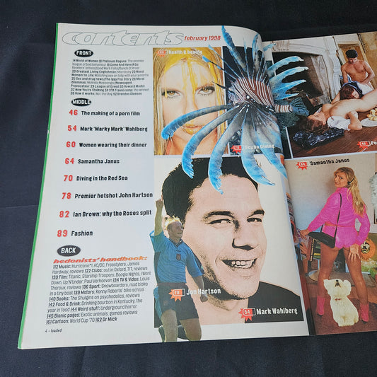 Loaded Magazine February 1998 (1386) Samantha Janus Miss Nude California 1978 Poster Ian Brown Models