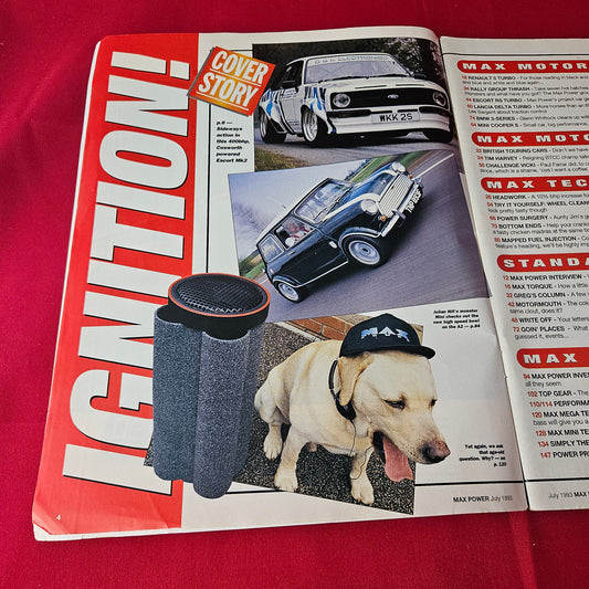 Max Power Magazine July 1993 (1410) Ford Escort Mk2 Cosworth BMW 3 Series Renault 5 Turbo Mini Cooper S
