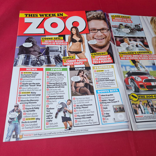 Zoo Magazine 14-20 September 2007 (1412) Naomi Millbank Smith Abbey Clancy Imogen Thomas Sarah Harding