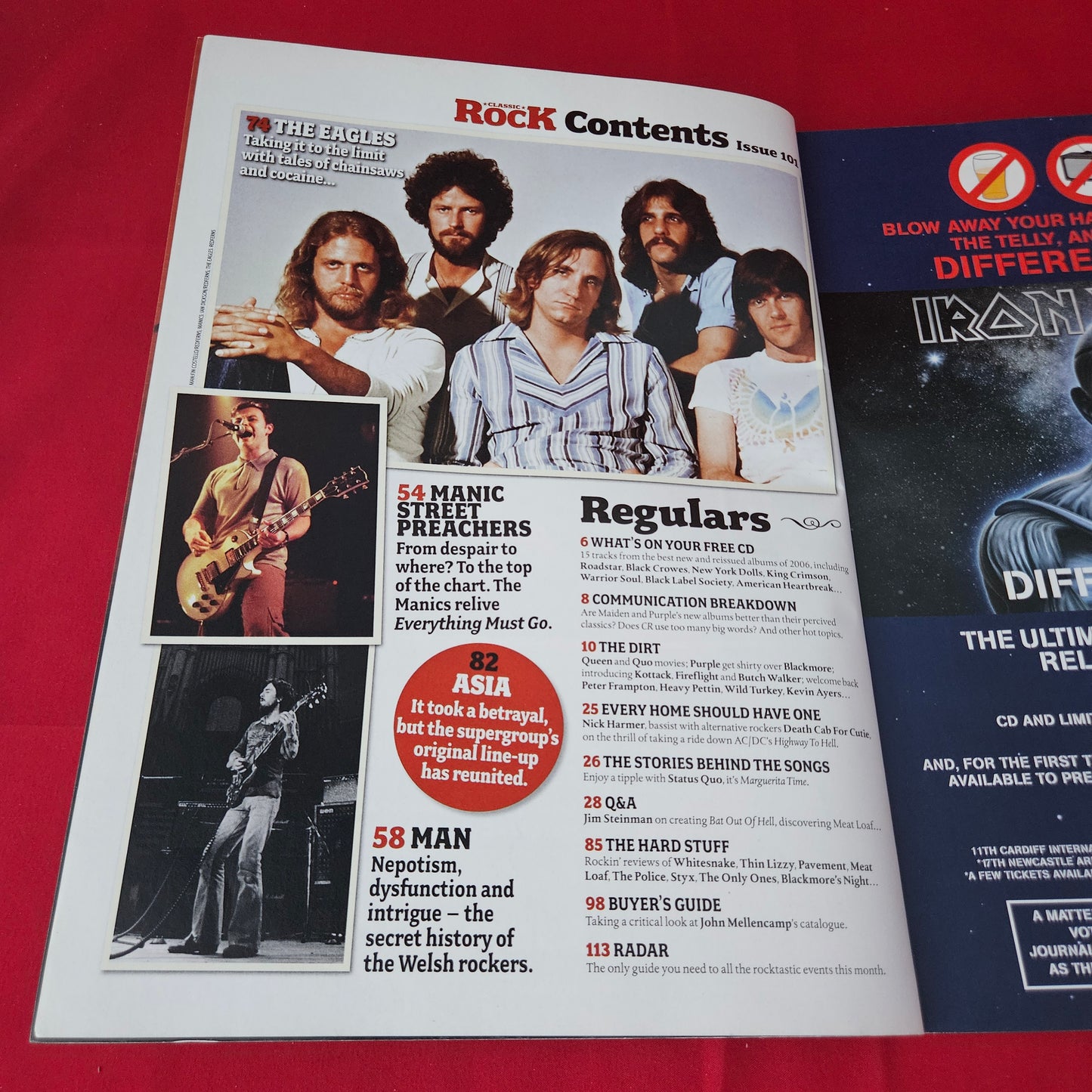 Classic Rock Magazine January 2007 (1426) Iron Maiden Jeff Beck The Who Eagles Manics