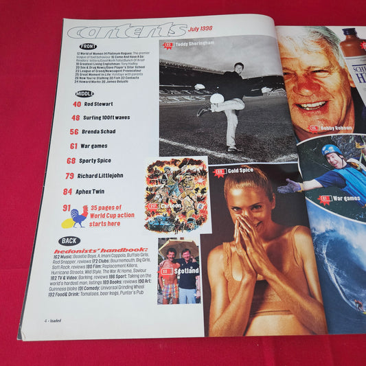 Loaded Magazine July 1998 (1427) Mel C Rod Stewart Teddy Sheringham Bobby Robson Aphex Twi