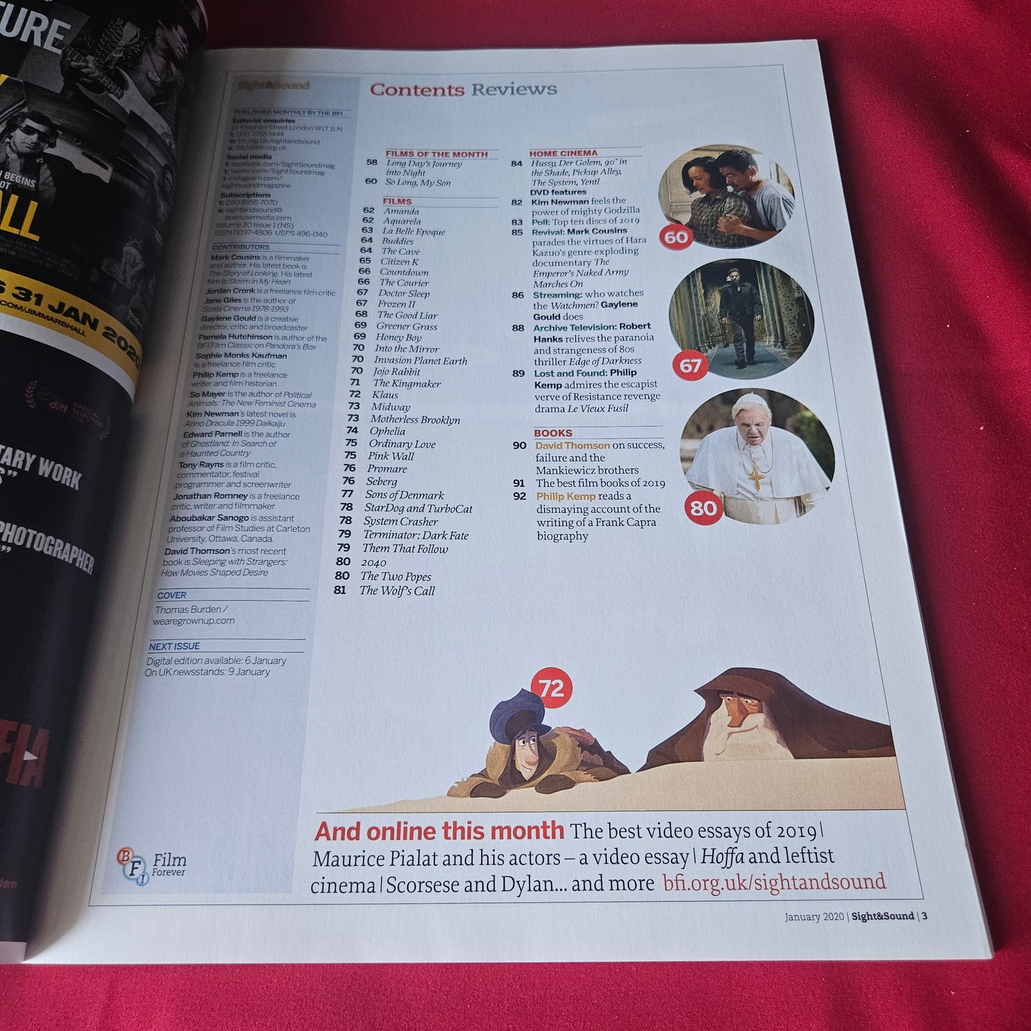 Sight & Sound Magazine January 2020 50 Best Films of 2019 Frozen II Jojo Rabbit (1438)