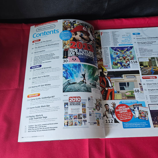 Official Nintendo Magazine January 2011 Issue 64 Mario Kirby Sonic Snake (1445)