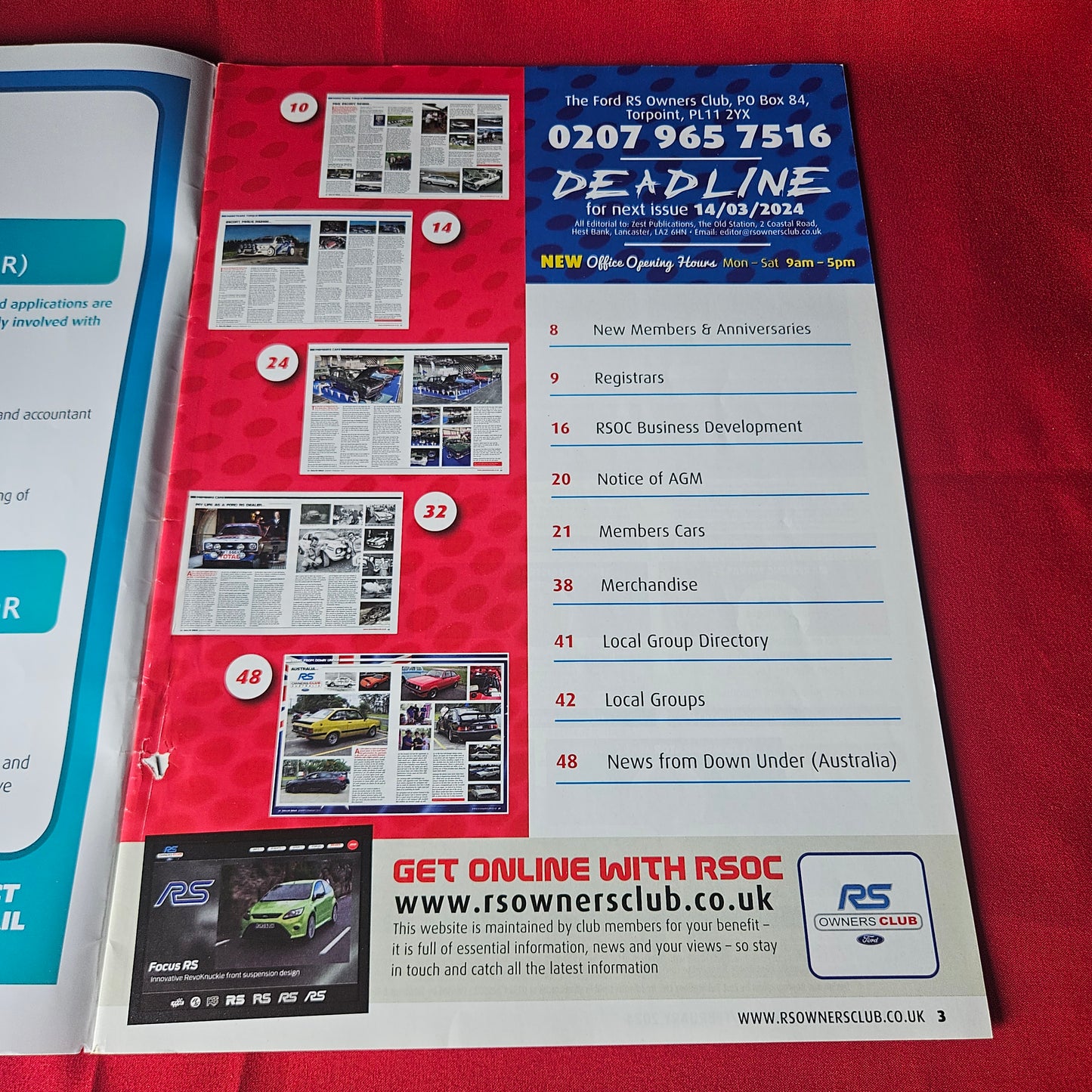 Rallye News Magazine January February 2024 Ford Escort RS Rally Car (1448)