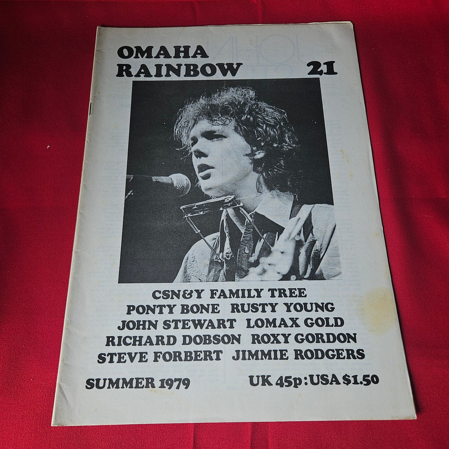 15x Omaha Rainbow Magazine Bundle / Job Lot 1976-1979 Country Rock John Stewart Emmylou SBA1449