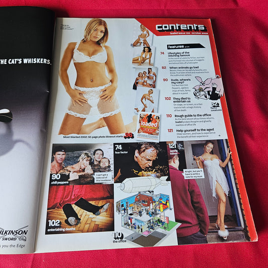 Loaded Magazine October 2002 RARE Angela Saunders Nikki Sanderson Rhys Ifans (1454)