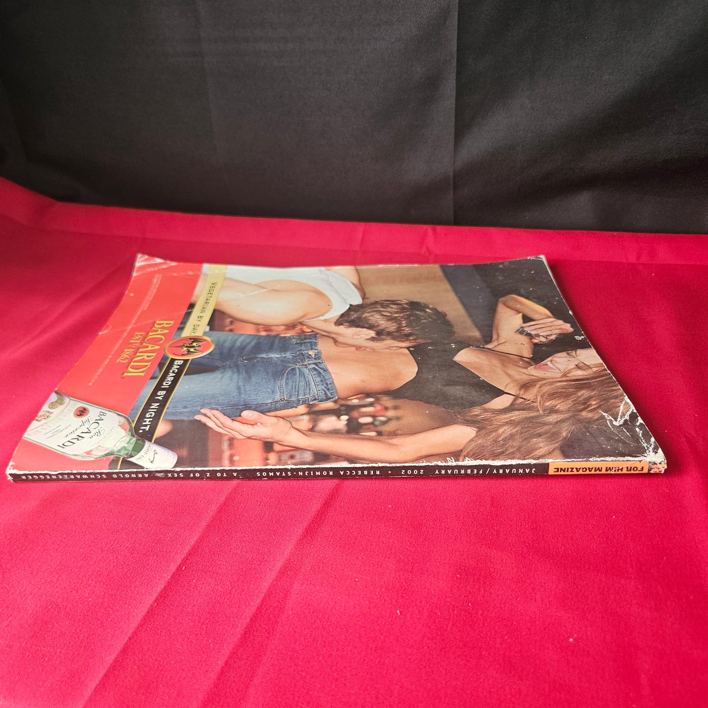 FHM Magazine January/February 2002 Rebecca Romijn-Stamos Arnold Schwarzenegger SKU 1463
