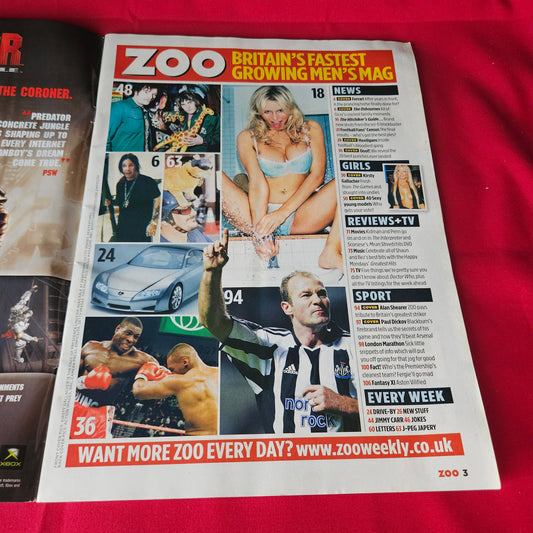 Zoo Magazine 15-21 April 2005 Kirsty Gallagher Ozzy Osbourne Alan Shearer 1464